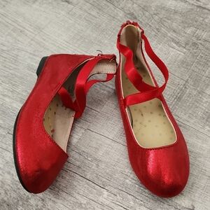 Cat & Jack Shiny Red Kids Dress Shoes